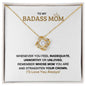 Gift for "To My Badass Mom" Knot Necklace
