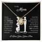 Gift for Mom "You Are Loved" Knot Necklace
