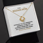 Gift for "To My Badass Mom" Knot Necklace