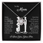 Gift for Mom "You Are Loved" Knot Necklace