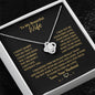 Gift for Wife "I Can't Live Without You" Knot Necklace