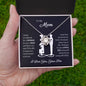 Gift for Mom "You Are Loved" Knot Necklace