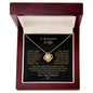 Gift for Wife "I Can't Live Without You" Knot Necklace