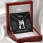 Gift for Mom "You Are Loved" Knot Necklace