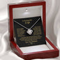 Gift for Wife "I Can't Live Without You" Knot Necklace